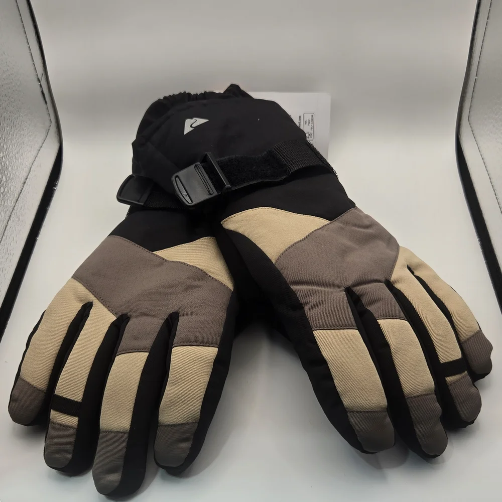 Ozark Trail Beige, Brown and Black Insulated Winter Gloves